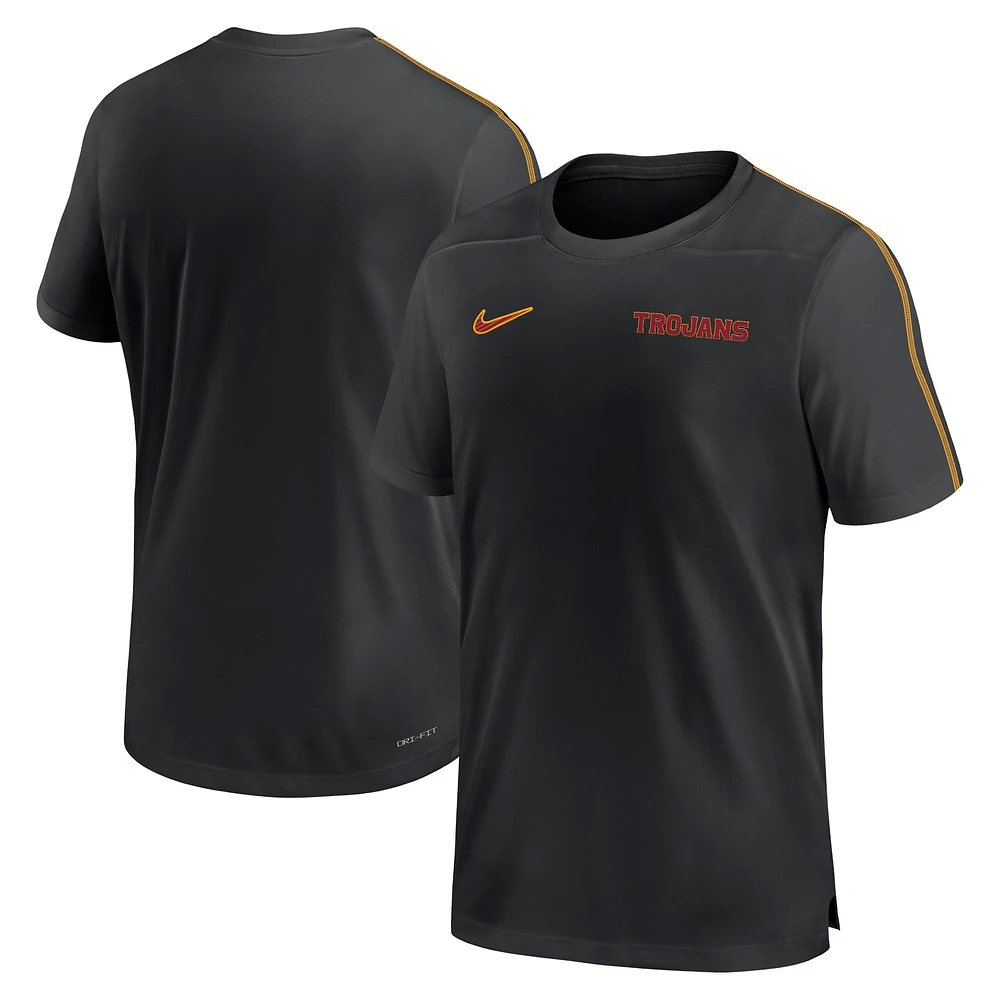 Haut Nike USC Trojans 2024 Sideline Coach Performance noir pour homme