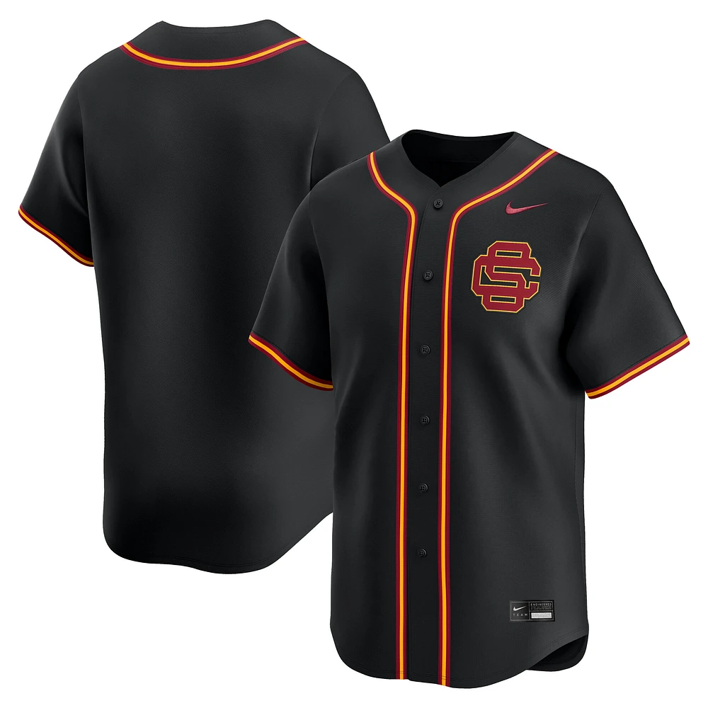 Men's Nike Black USC Trojans College Limited Baseball Jersey