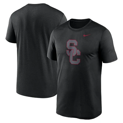 T-shirt Nike noir USC Trojans Color Pop Logo Legend pour homme