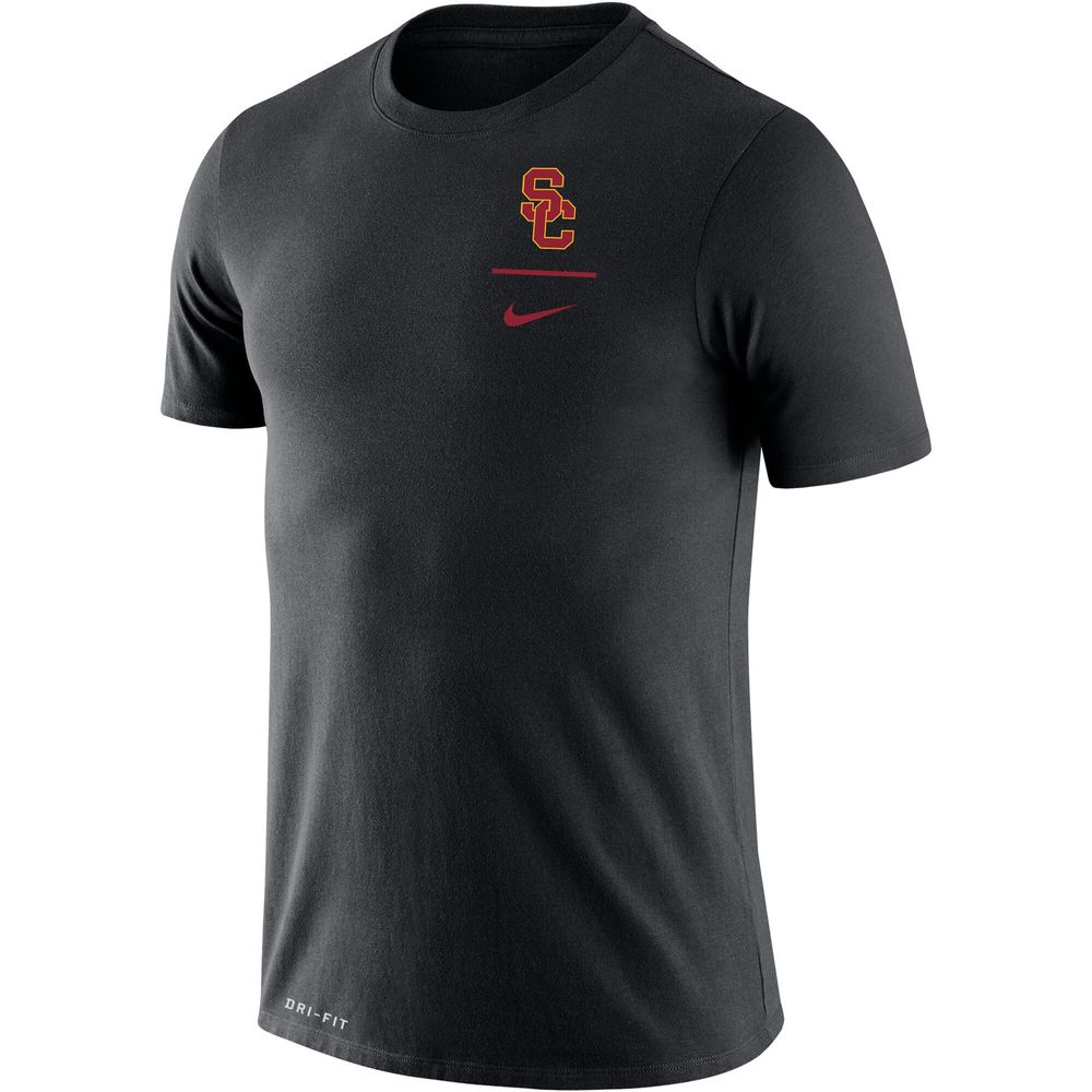 Men's Nike Black USC Trojans Logo Stack Legend Performance T-Shirt