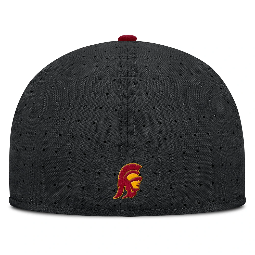 Men's Nike Black USC Trojans On-Field Dugout True Performance Fitted Hat