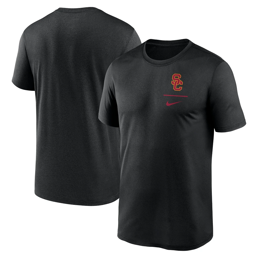 T-shirt Nike Performance Legend pour homme avec logo principal USC Trojans noir