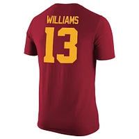 T-shirt Nike Caleb Williams Cardinal USC Trojans avec nom et numéro pour homme