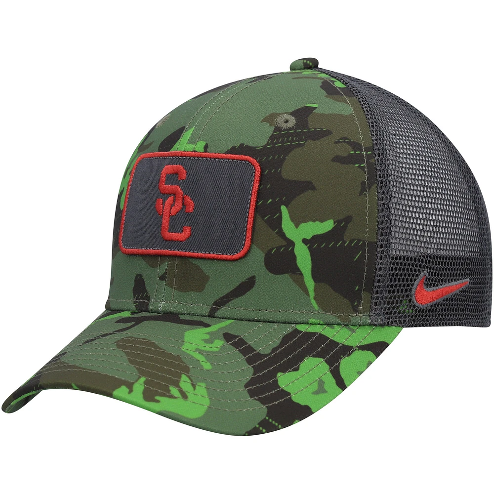 Casquette Snapback Nike Camo/Black USC Trojans Classic99 Veterans Day pour homme