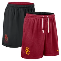 Men's Nike Cardinal/Black USC Trojans 2025 Sideline Reversible Performance Shorts