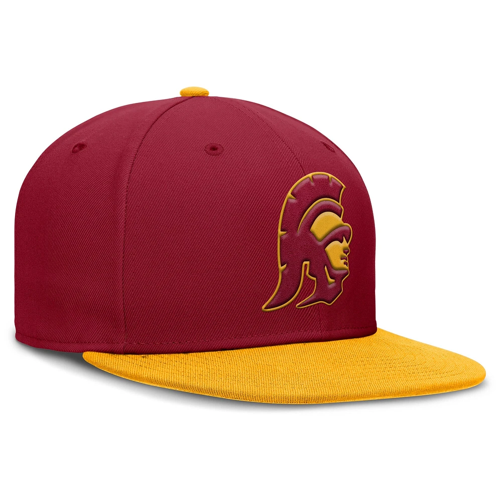 Men's Nike Cardinal/Gold USC Trojans Two-Tone Primetime Performance Fitted Hat