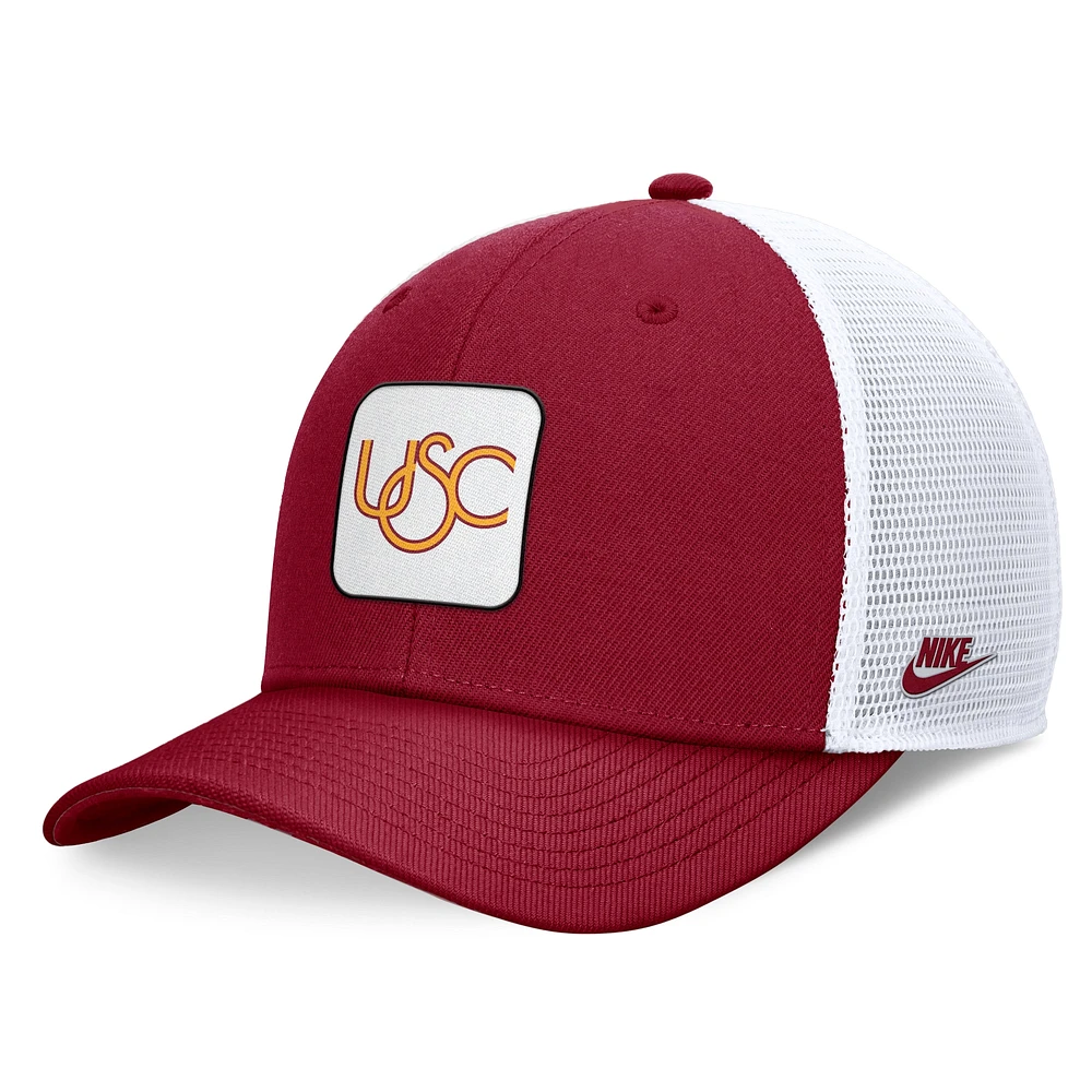 Men's Nike Cardinal/White USC Trojans Legacy Rise Mascot Trucker Adjustable Hat