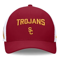 Casquette réglable Nike Cardinal/Blanc USC Trojans Primetime Rise City Trucker pour homme