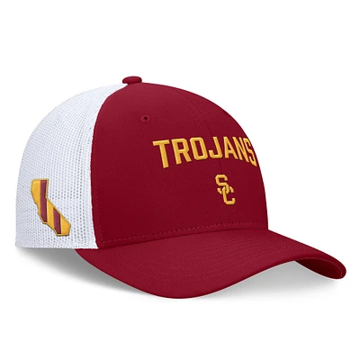 Men's Nike Cardinal/White USC Trojans Primetime Rise City Trucker Adjustable Hat