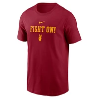 T-shirt Nike Cardinal USC Trojans 2-Hit Stacked pour homme