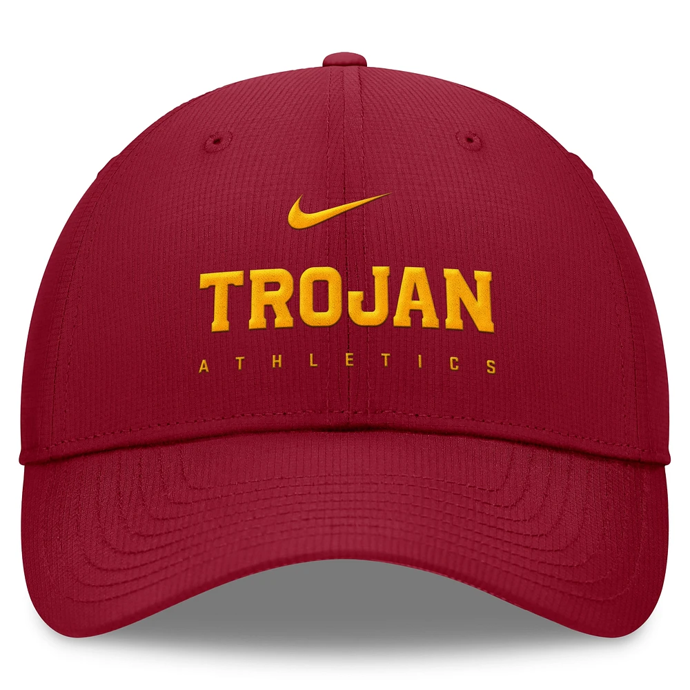 Casquette réglable Nike Cardinal USC Trojans 2024/25 On-Field Club Performance pour homme