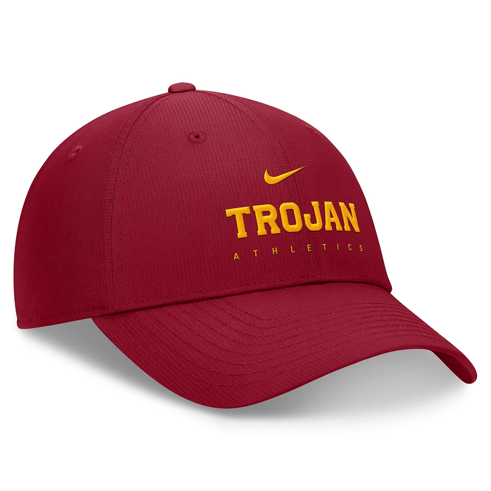 Casquette réglable Nike Cardinal USC Trojans 2024/25 On-Field Club Performance pour homme