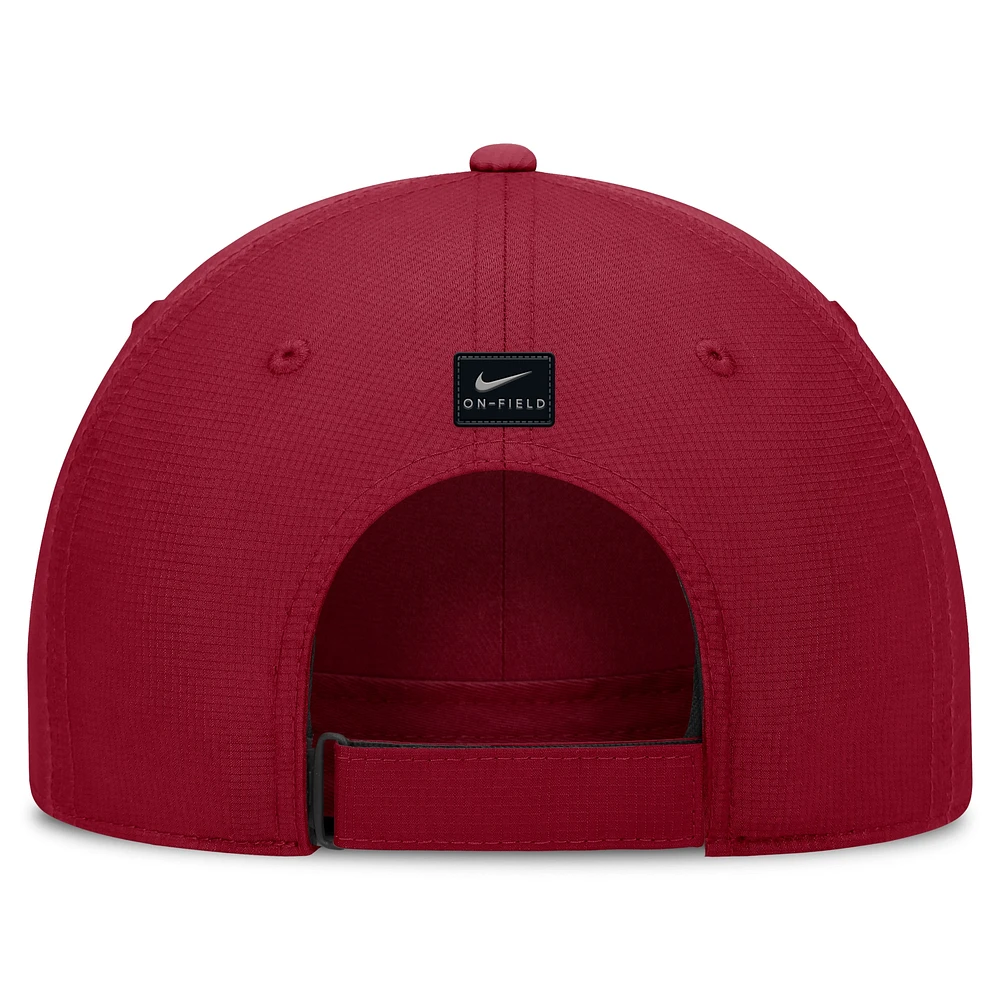 Casquette réglable Nike Cardinal USC Trojans 2024/25 On-Field Club Performance pour homme