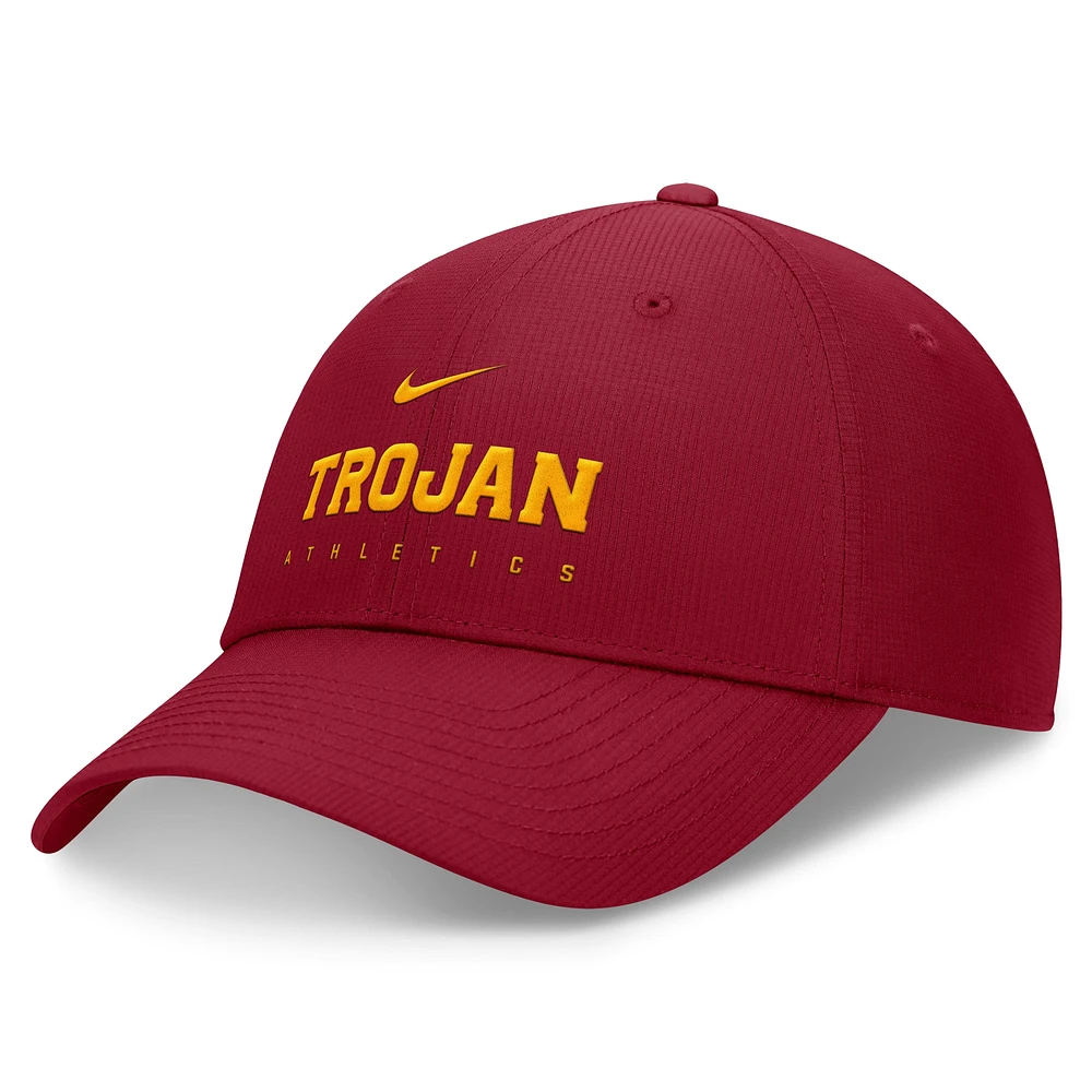 Casquette réglable Nike Cardinal USC Trojans 2024/25 On-Field Club Performance pour homme