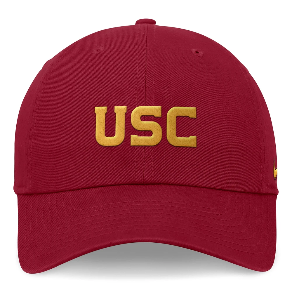 Men's Nike Cardinal USC Trojans 2024 On-Field Club Adjustable Hat