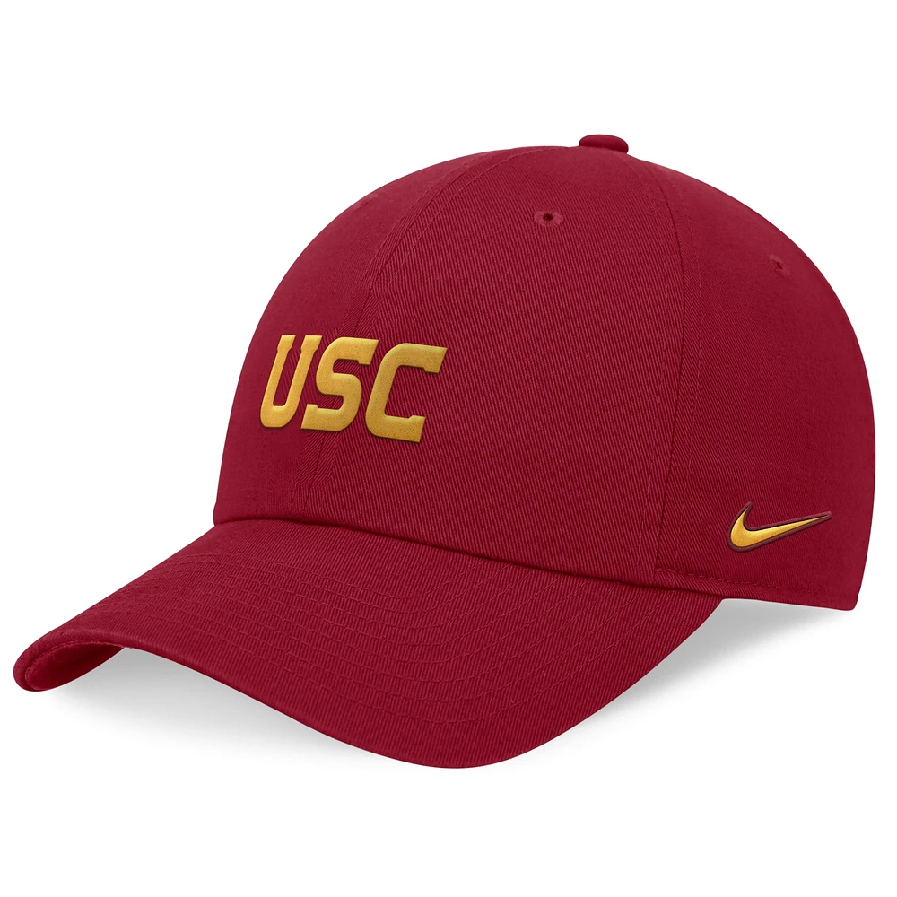 Men's Nike Cardinal USC Trojans 2024 On-Field Club Adjustable Hat