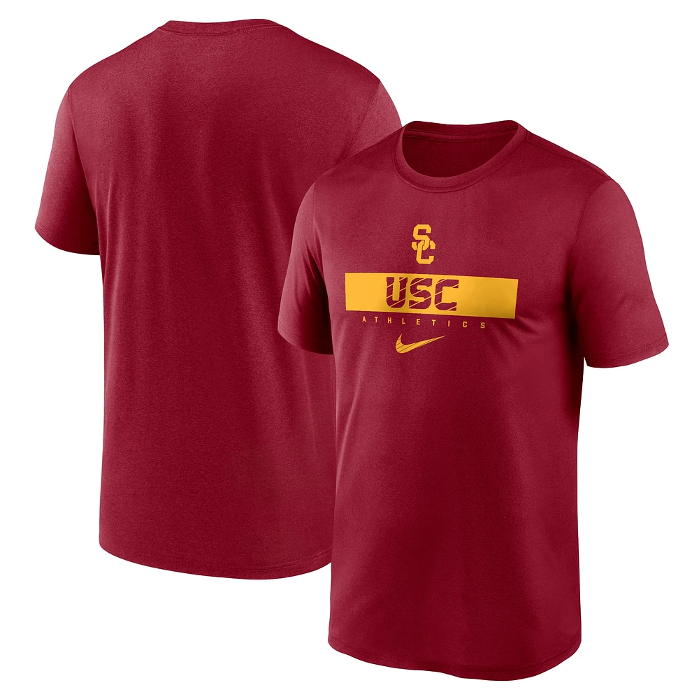 T-shirt Nike Cardinal USC Trojans 2024 Sideline Legend Performance pour homme