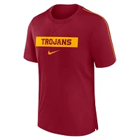 T-shirt Nike Cardinal USC Trojans 2024 Sideline Player Performance Tri-Blend pour homme