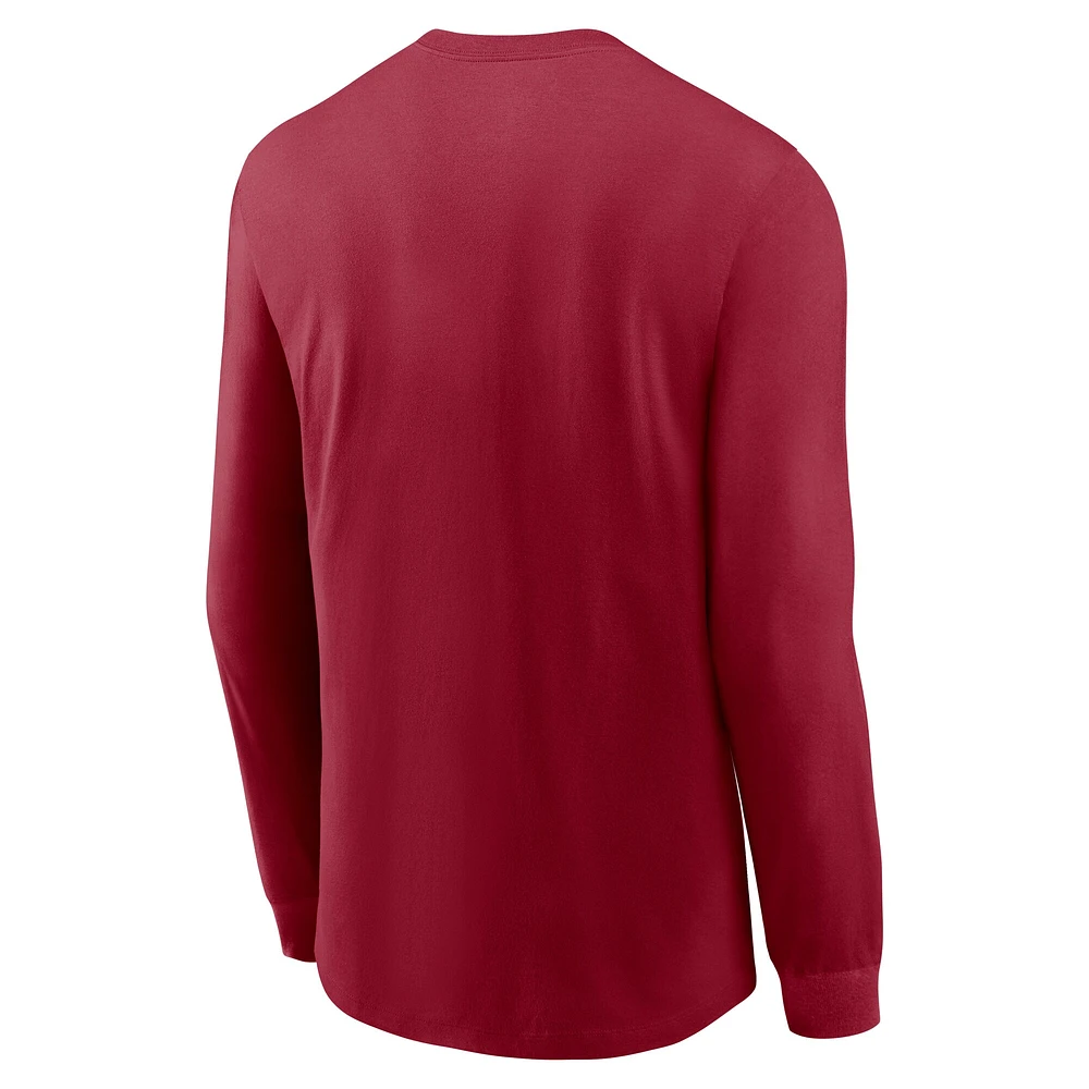 Men's Nike Cardinal USC Trojans 2025 Sideline Performance Long Sleeve T-Shirt