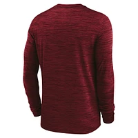T-shirt Nike Cardinal USC Trojans 2025 Sideline Velocity Performance à manches longues pour homme
