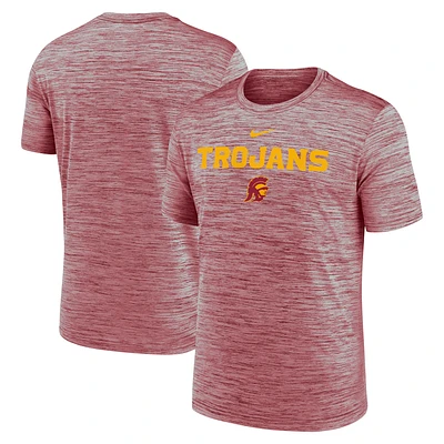 T-shirt Nike Cardinal USC Trojans 2025 Sideline Velocity Performance pour homme