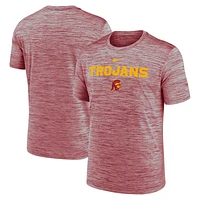 T-shirt Nike Cardinal USC Trojans 2025 Sideline Velocity Performance pour homme
