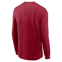 Men's Nike  Cardinal USC Trojans Basketball Icon Two-Hit Long Sleeve T-Shirt