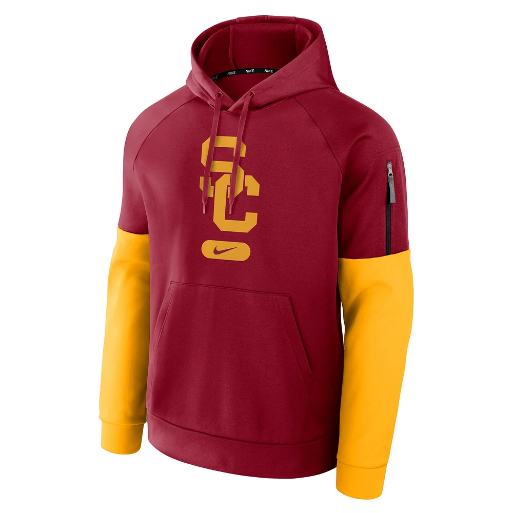 Men's Nike Cardinal USC Trojans Fitness Performance Pullover Hoodie