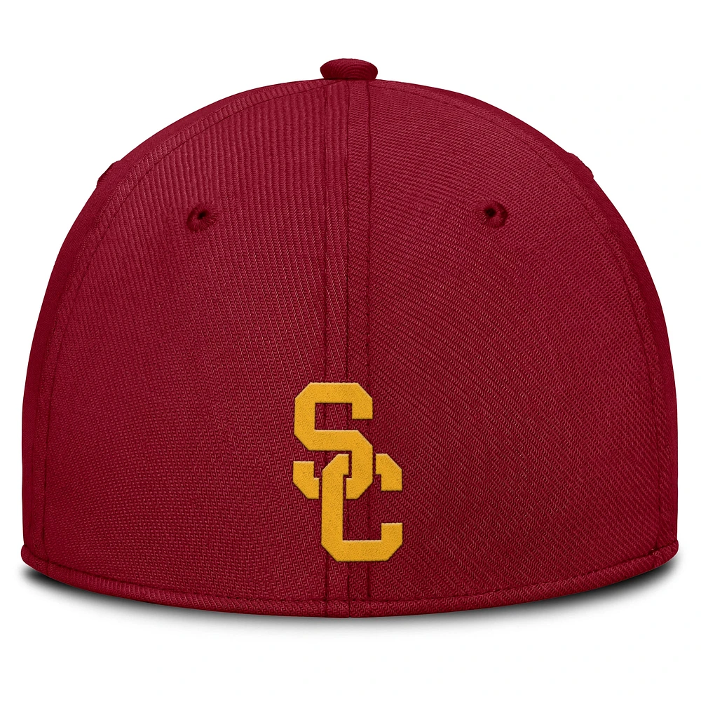 Men's Nike Cardinal USC Trojans Local Swoosh Flex Hat
