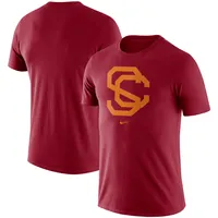 Men's Champion Cardinal USC Trojans Alumni Logo Long Sleeve T-Shirt