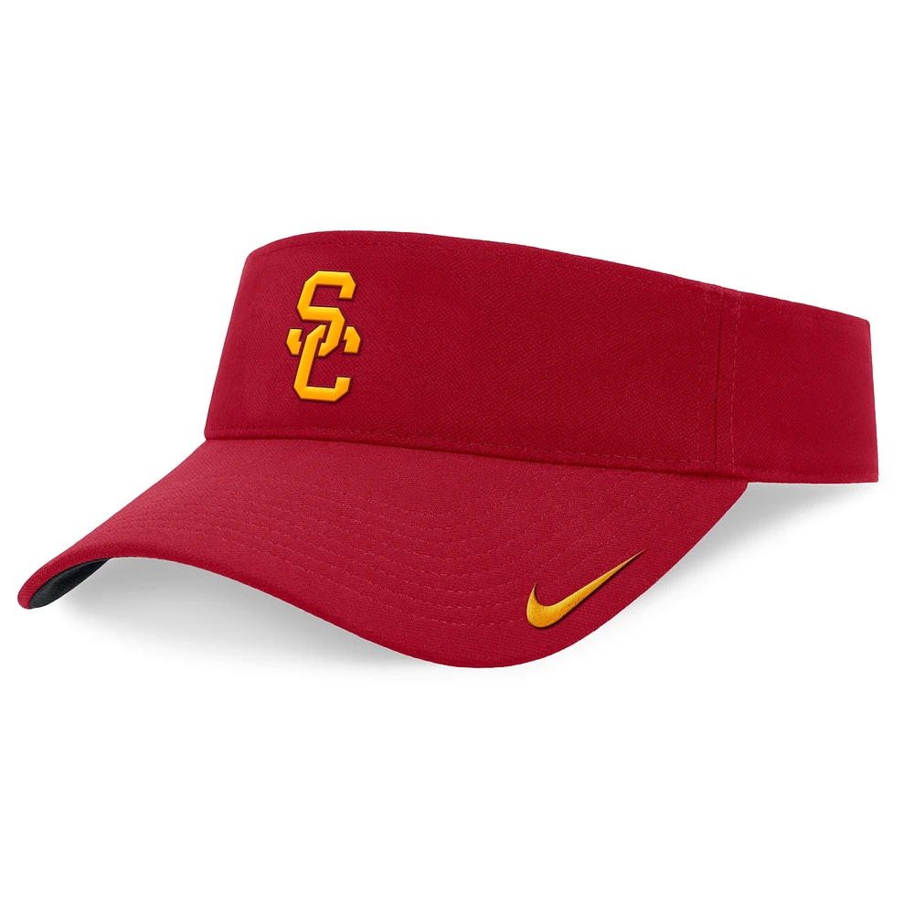 Visière réglable Nike Cardinal USC Trojans On-Field Ace Performance pour homme