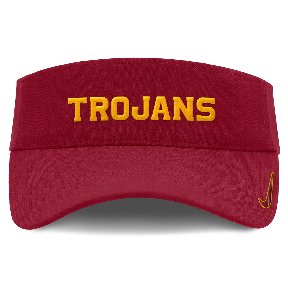 Men's Nike Cardinal USC Trojans On-Field Ace Performance Adjustable Visor