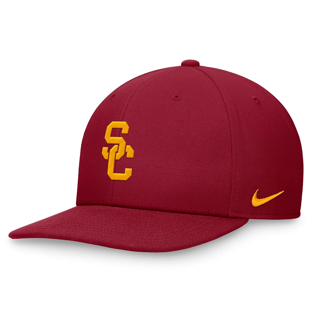 Casquette Snapback Nike Cardinal USC Trojans On-Field Pro Bill pour homme