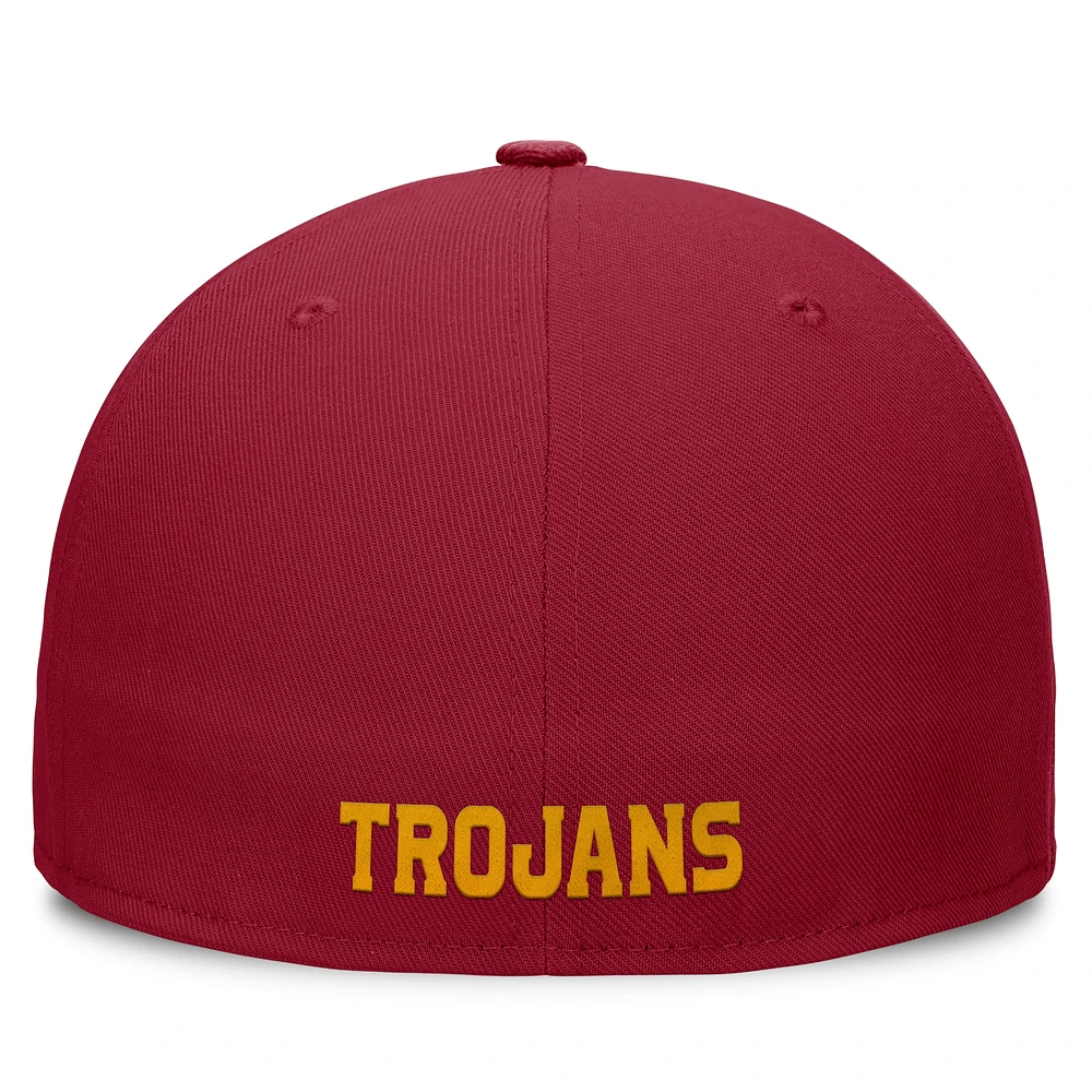 Casquette ajustée Nike Cardinal USC Trojans On-Field Pro pour homme