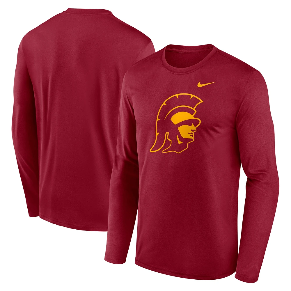 Men's Nike Cardinal USC Trojans Primetime Alternate Logo Legend Long Sleeve T-Shirt