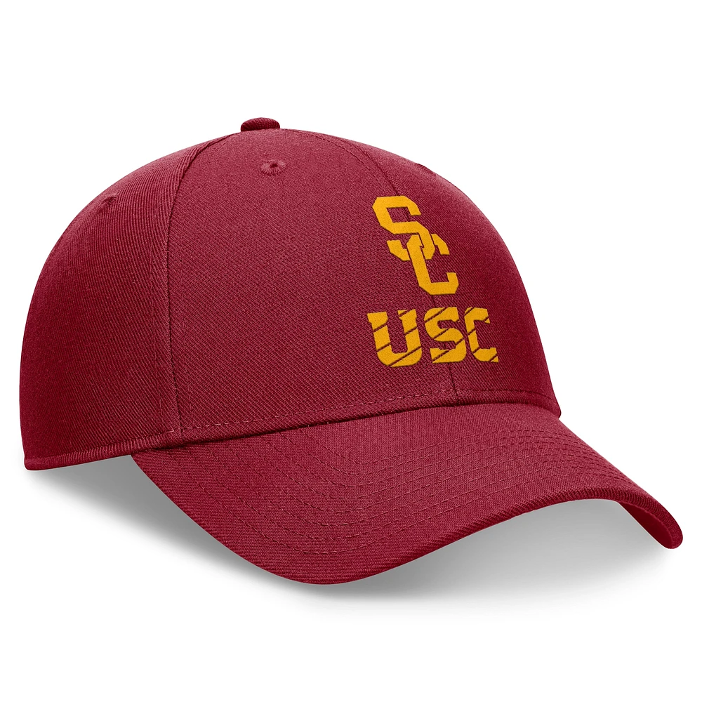 Casquette réglable Nike Cardinal USC Trojans Primetime Rise pour homme