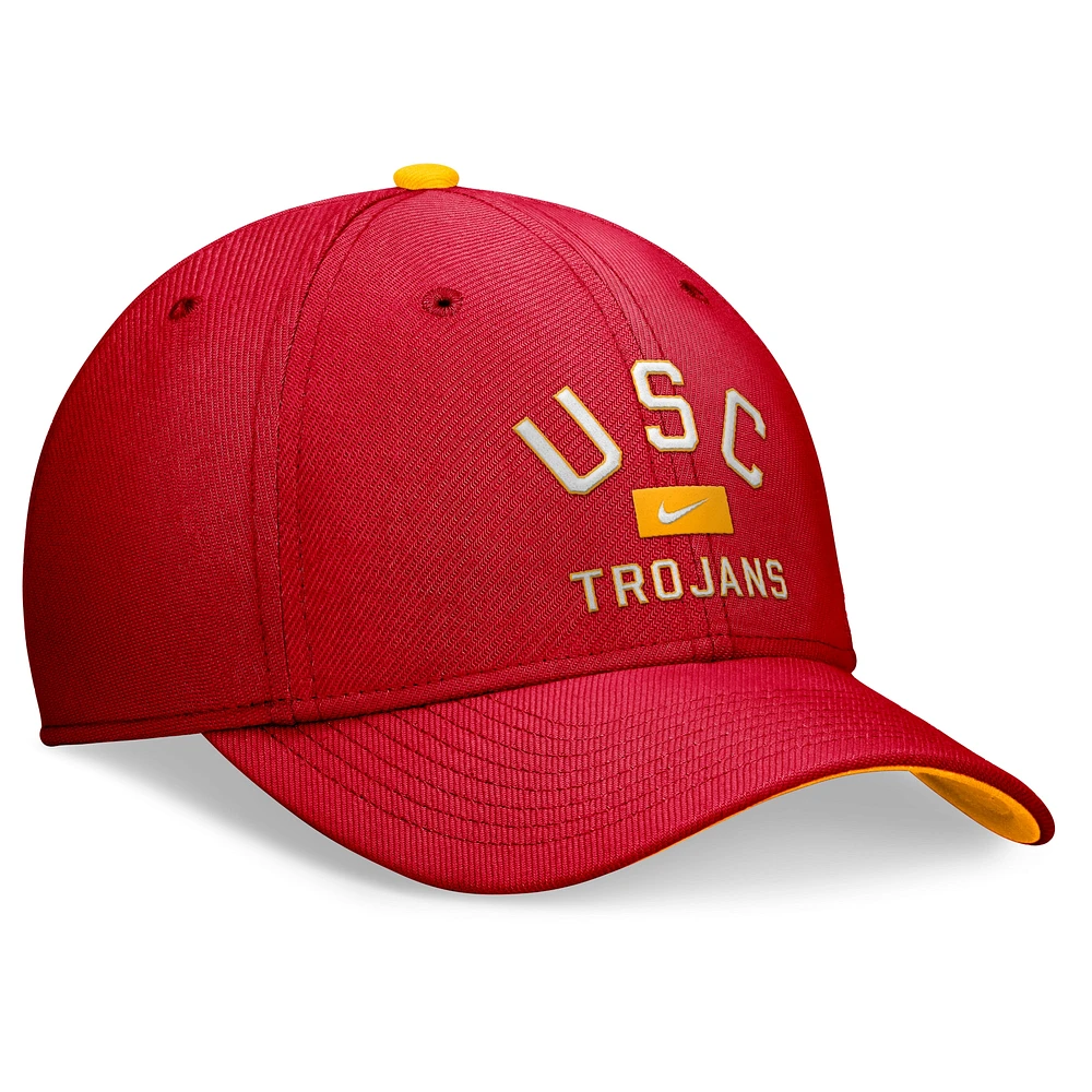 Casquette Nike Cardinal USC Trojans Primetime Rise Swoosh Flex pour homme