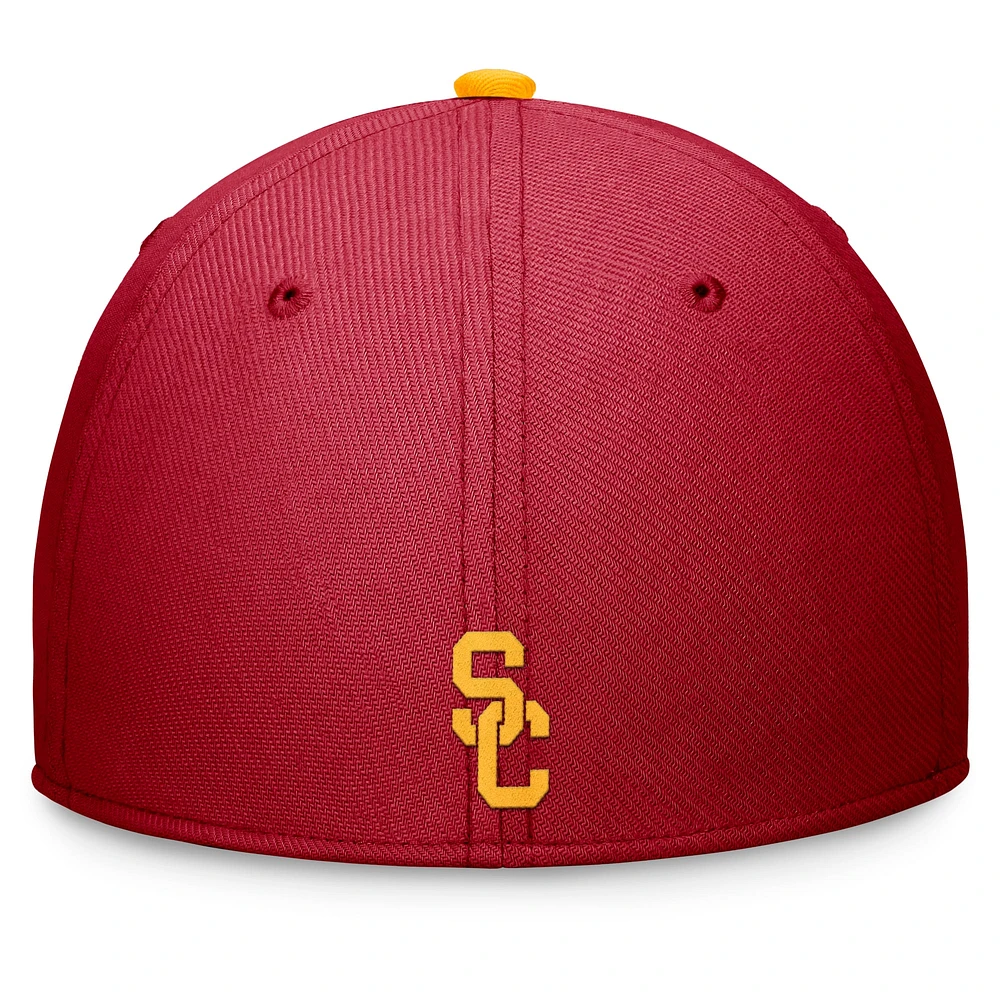 Men's Nike Cardinal USC Trojans Primetime Rise Swoosh Flex Hat