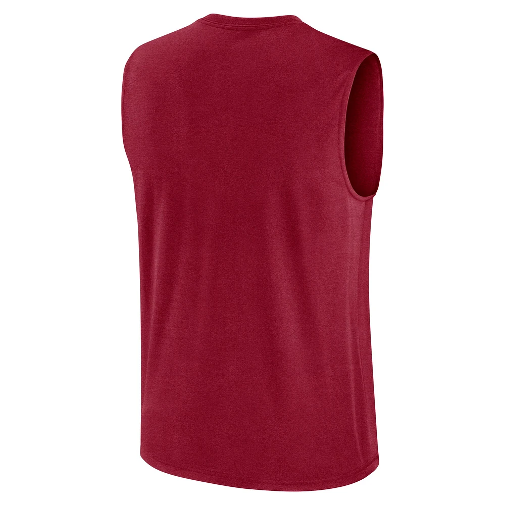 Men's Nike Cardinal USC Trojans Primetime Tricode Legend Performance Tank Top