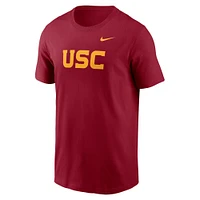 T-shirt Nike Cardinal USC Trojans Primetime Wordmark pour homme