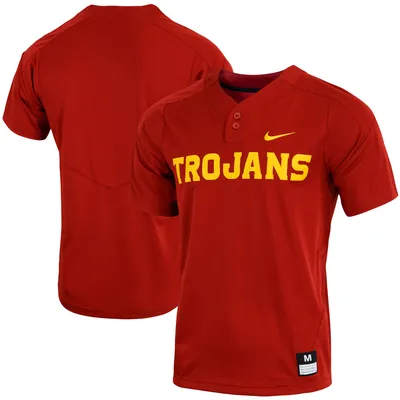 Maillot de baseball à deux boutons Nike Cardinal USC Trojans Replica Vapor Elite pour homme