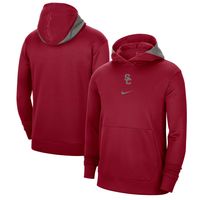 Men's Nike Cardinal USC Trojans Team Basketball Spotlight Performance Pullover Hoodie