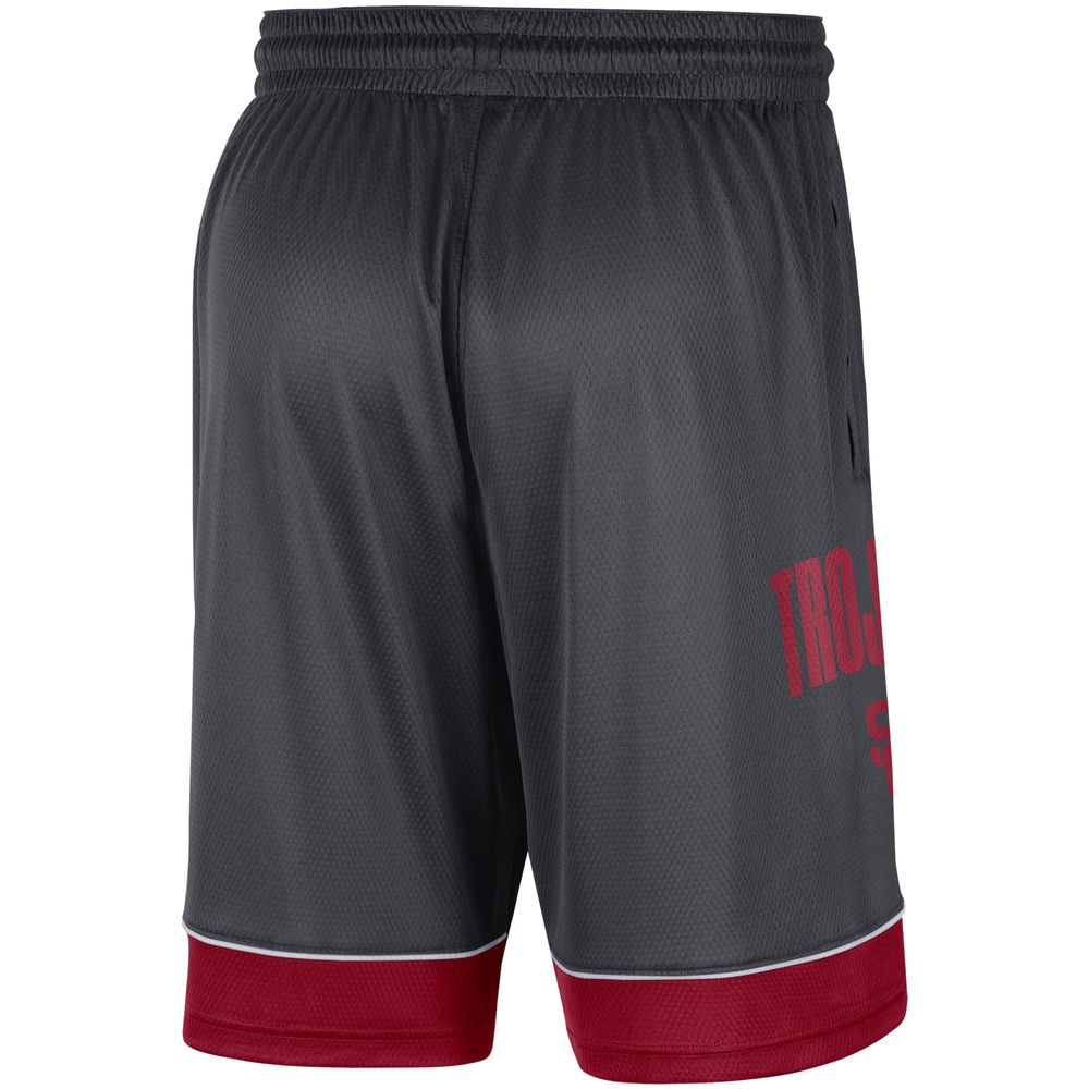 Men's Nike Charcoal/Crimson USC Trojans Fast Break Performance Shorts