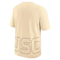 Men's Nike Cream USC Trojans Primary Statement Two-Hit Performance T-Shirt