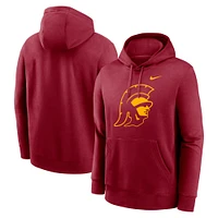 Sweat à capuche en polaire Nike Crimson USC Trojans Primetime Alternate Logo Club pour homme