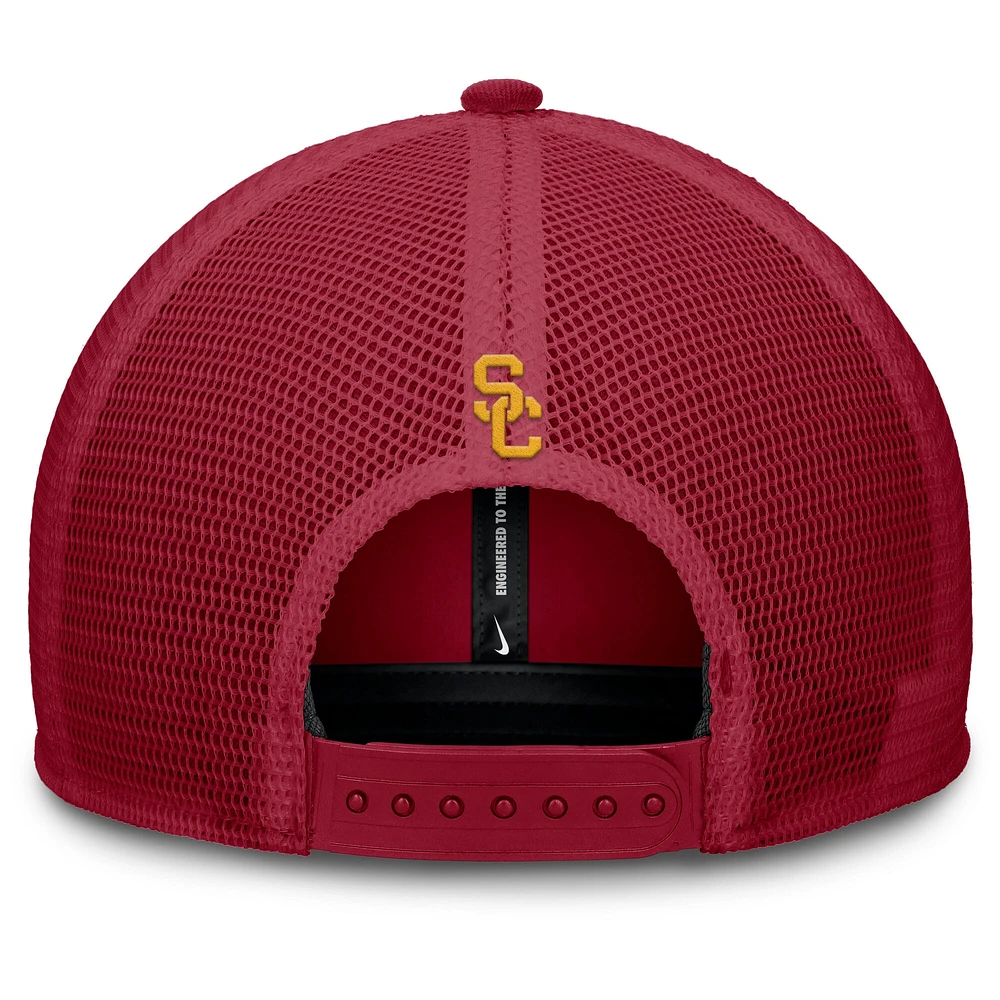 Casquette ajustable Nike Crimson USC Trojans Rise pour homme