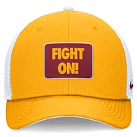 Casquette réglable Nike Or/Blanc USC Trojans Local Rise Trucker pour homme