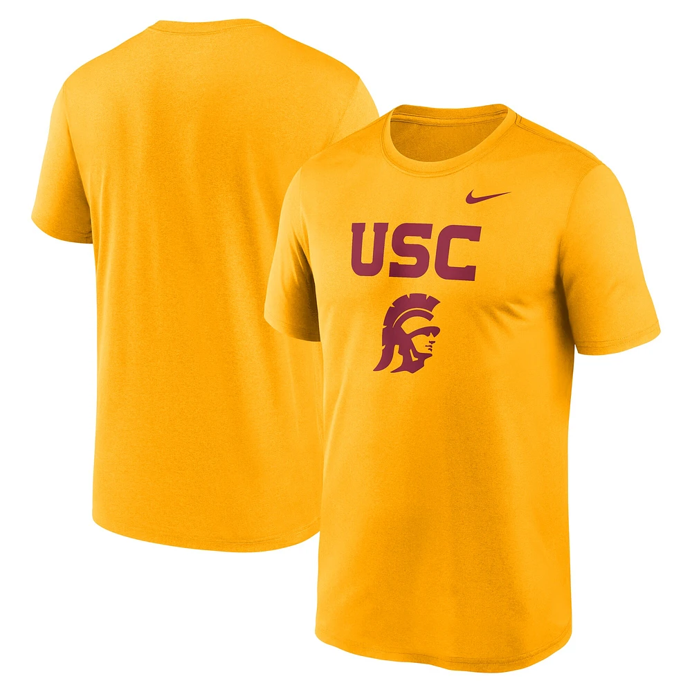 T-shirt Nike Gold USC Trojans Lockup Legend Performance pour homme