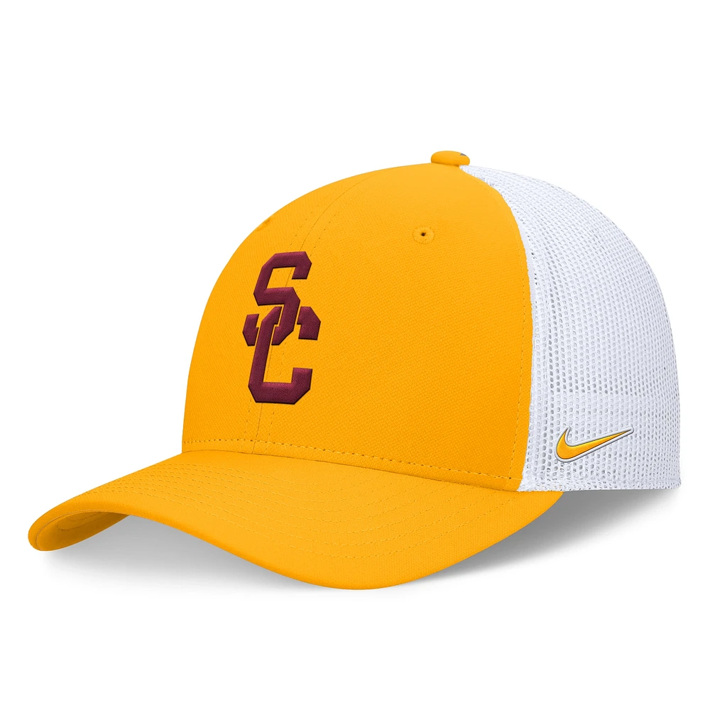 Casquette Nike Gold USC Trojans On-Field Rise Futura Performance Flex pour homme