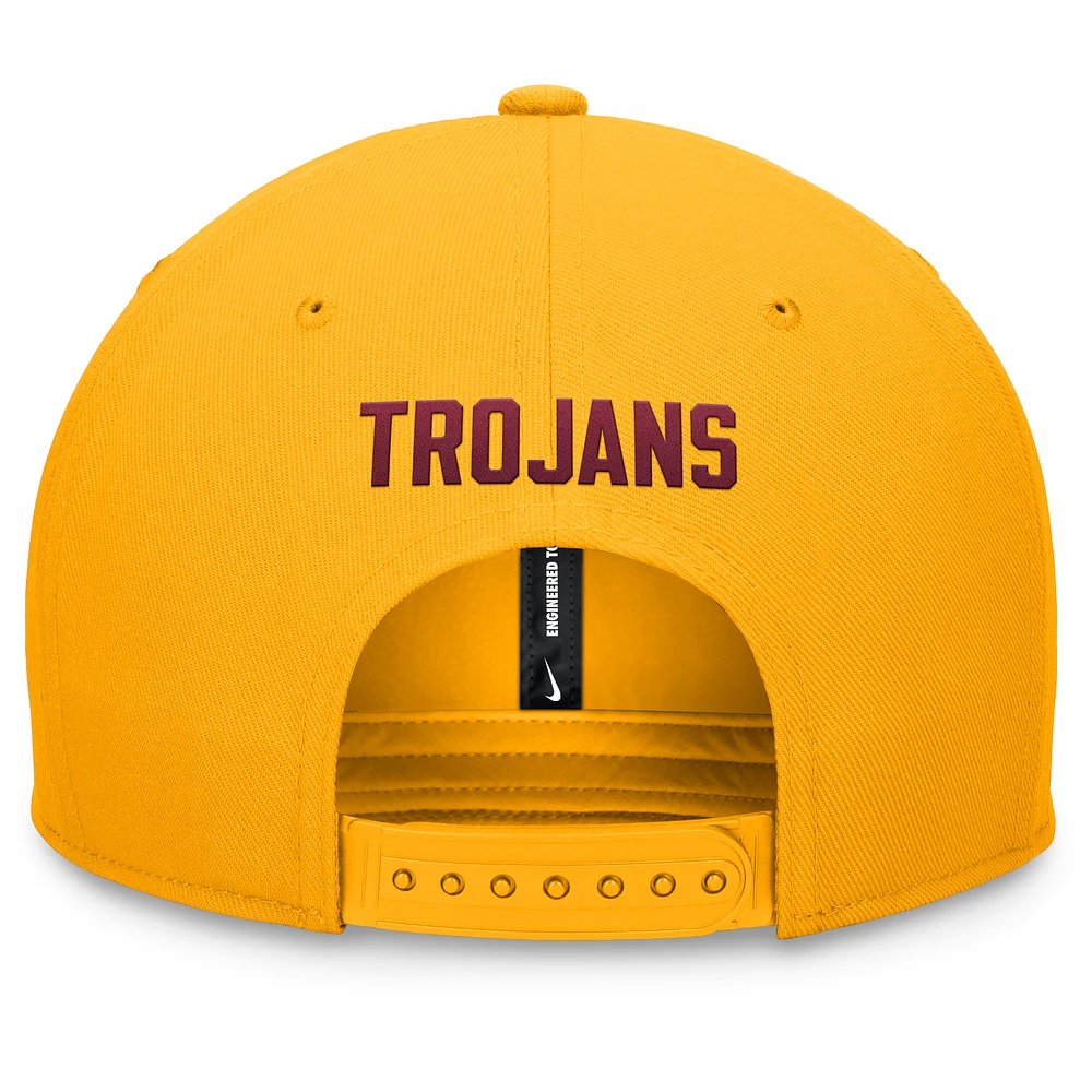 Casquette Snapback Nike Gold USC Trojans Primetime Pro pour homme